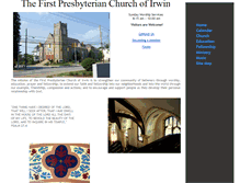 Tablet Screenshot of firstpresbyirwin.org